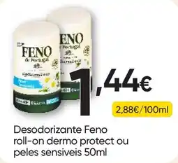 Froiz Feno de Portugal desodorante roll-on dermo protect ou peles sensíveis promoção