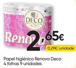 Froiz Papel higiênico Renova Deco promoção