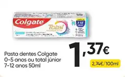 Froiz Pasta dentes colgate 0-5 anos ou total júnior 7-12 anos promoção