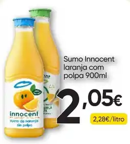 Froiz Sumo innocent laranja com polpa promoção