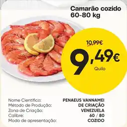 Froiz Camarão cozido promoção