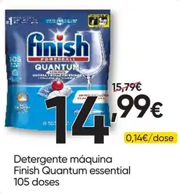 Froiz Detergente máquina Finish Quantum essential promoção