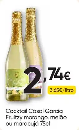 Froiz Cocktail Casal Garcia Fruitzy morango, melão ou maracujá promoção