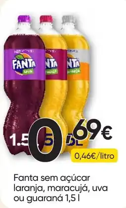Froiz Fanta sem açúcar laranja, maracujá, uva ou guaraná promoção