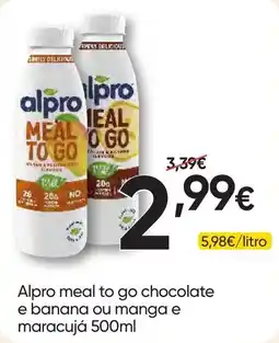 Froiz Alpro meal to go chocolate e banana ou manga e maracujá promoção