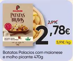 Froiz Batatas Palacios com maionese e molho picante promoção
