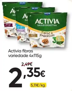 Froiz Activia fibras promoção