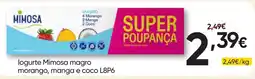 Froiz logurte mimosa magro morango, manga e coco promoção