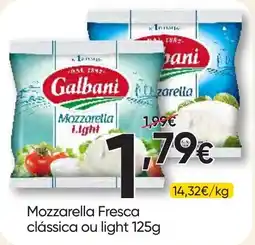 Froiz Mozzarella fresca galbani clássica ou light promoção