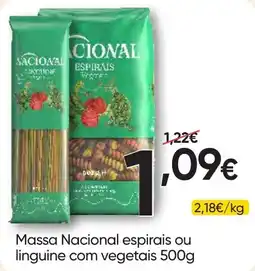 Froiz Massa Nacional espirais ou linguine com vegetais promoção