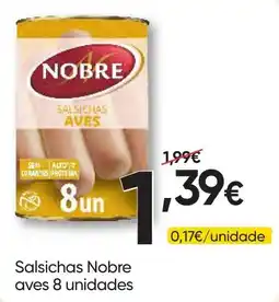 Froiz Salsichas nobre aves 8 unidades promoção
