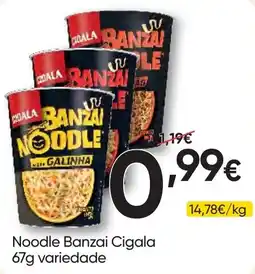 Froiz Noodle banzai cigala promoção