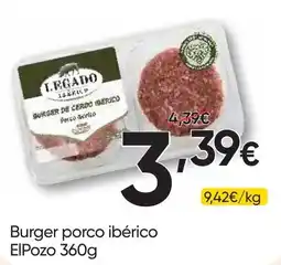 Froiz Burger porco ibérico ElPozo promoção