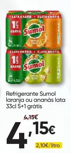 Froiz Refrigerante Sumol laranja ou ananás lata promoção