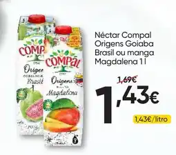 Froiz Nectar compal origens goiaba brasil ou manga magdalena promoção