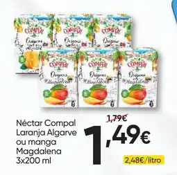 Froiz Néctar compal laranja algarve ou manga magdalena promoção