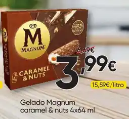 Froiz gelado magnum caramel & nuts promoção