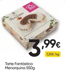 Froiz Tarte Fantástica Menorquina promoção
