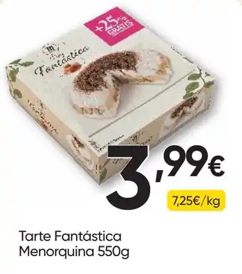 Tarte Fantástica Menorquina