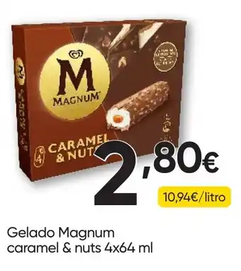 Gelado magnum caramel & nuts