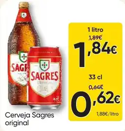 Froiz Cerveja Sagres original promoção