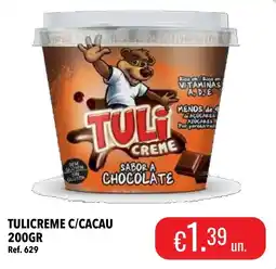 Central Cash Tuli creme sabor a chocolate promoção