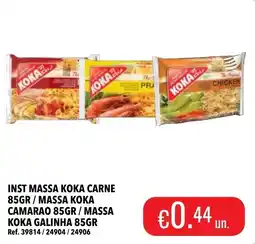 Central Cash Inst massa koka carne promoção
