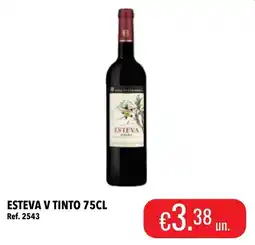 Central Cash esteva v tinto promoção