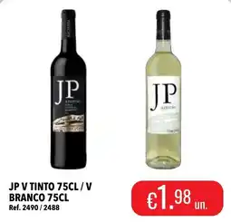 Central Cash jp v tinto / jp v branco promoção