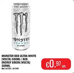 Central Cash monster beb ultra white promoção