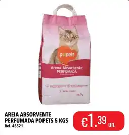 Central Cash Areia absorvente perfumada popets promoção