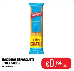 Central Cash Nacional esparguete promoção