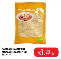 Central Cash Campainha queijo mozzarella ral 150 promoção
