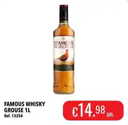 Central Cash famous whisky grouse promoção