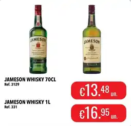 Central Cash jameson whisky 70cl promoção