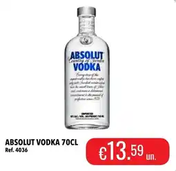 Central Cash Absolut vodka promoção