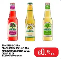 Central Cash Somersby cidra blackberry 33cl / cidra maracuja/laranja 33cl / cidra 33 cl promoção