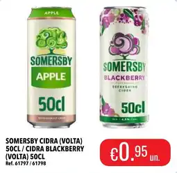 Central Cash Somersby cidra (volta) 50cl / cidra blackberry (volta) 50cl promoção