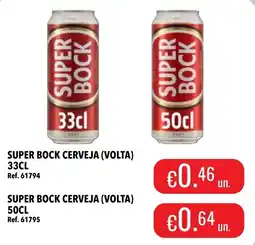 Central Cash super bock cerveja (volta) promoção