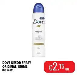 Central Cash Dove desod spray original promoção