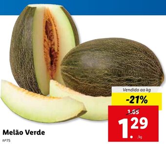 Lidl Melão Verde promoção