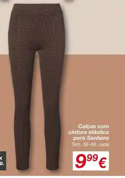kik Calças com cintura elástica para Senhora promoção
