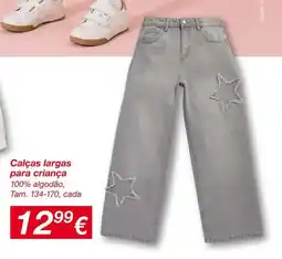 kik Calças largas para criança promoção