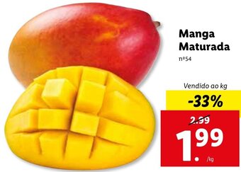 Lidl Manga Maturada promoção
