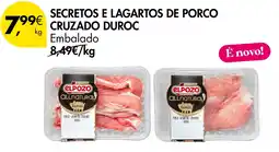 Pingo Doce Secretos e lagartos de porco cruzado duroc elpozo all natural promoção