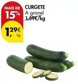 Pingo Doce curgete promoção