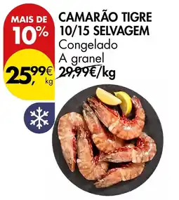 Pingo Doce Camarão tigre 10/15 selvagem promoção