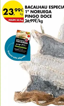 Pingo Doce Bacalhau especial promoção