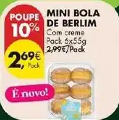 Pingo Doce Mini bola de berlim promoção
