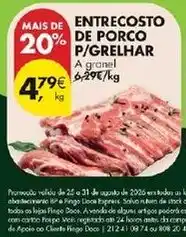 Pingo Doce Entrecosto de porco p/grelhar promoção